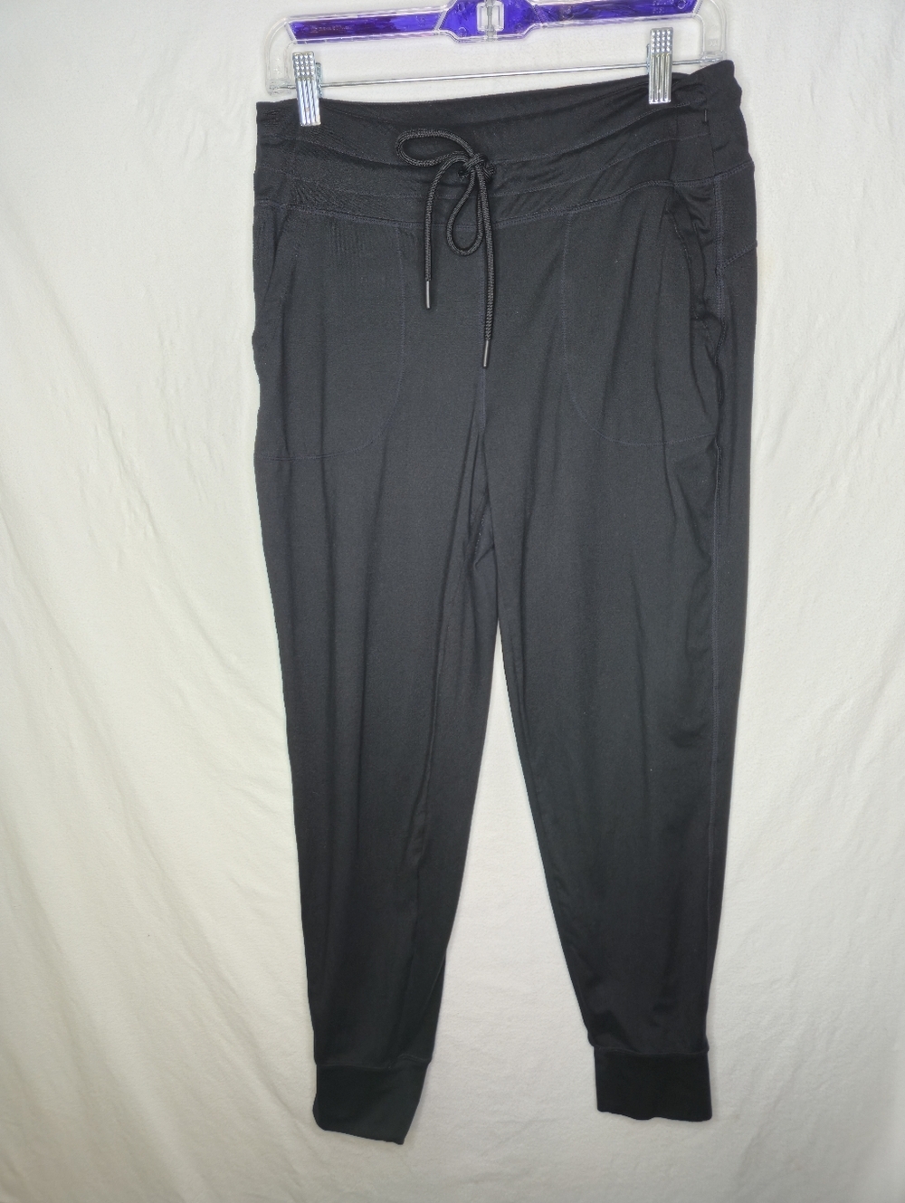 Lole Ladies Black Lounge Pants With Cuffs Size Medium